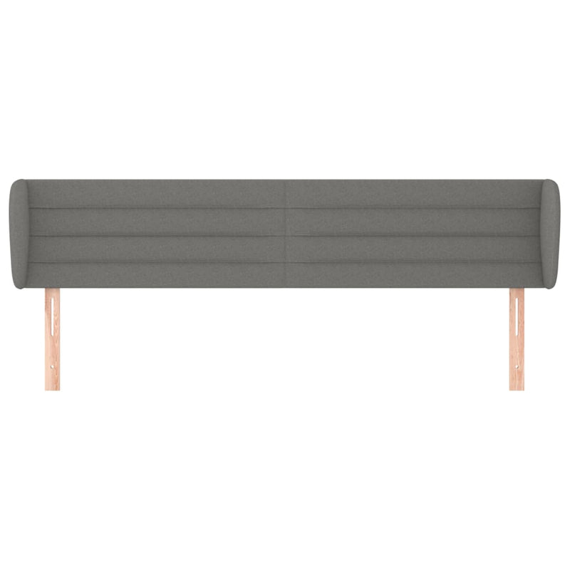 Headboard with Ears Dark Grey 163 cm Fabric Payday Deals