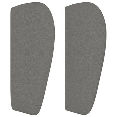 Headboard with Ears Dark Grey 163 cm Fabric Payday Deals