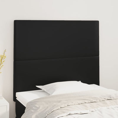 Headboards 2 pcs Black 100 cm Faux Leather Payday Deals