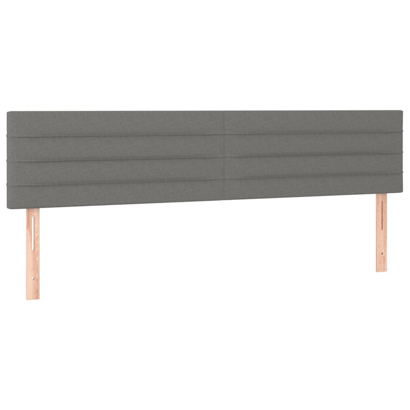 Headboards 2 pcs Dark Grey 100 cm Fabric Payday Deals