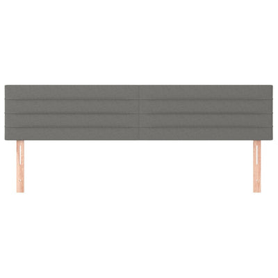 Headboards 2 pcs Dark Grey 100 cm Fabric Payday Deals