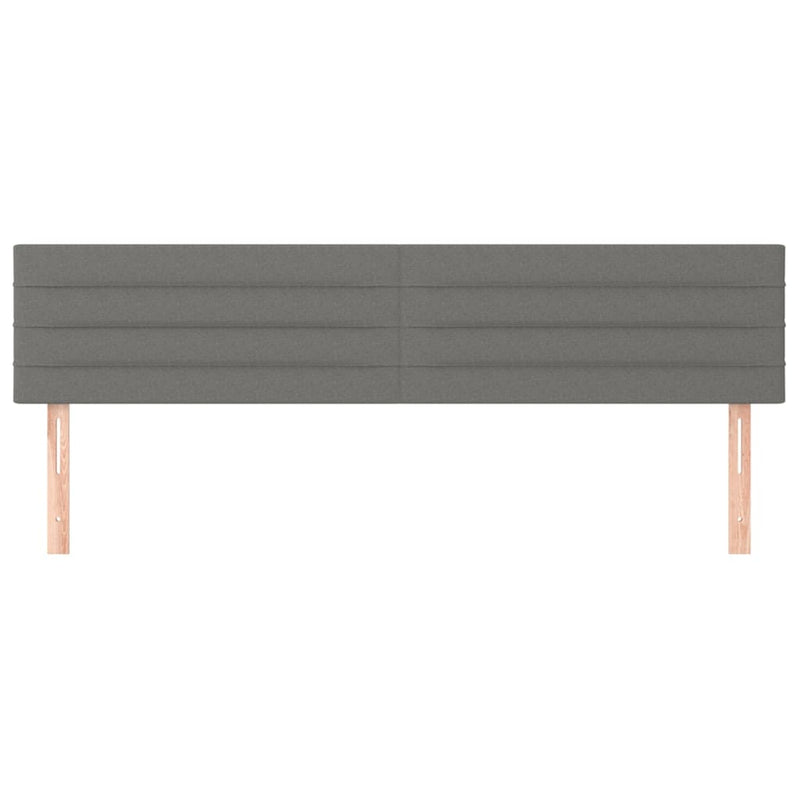 Headboards 2 pcs Dark Grey 100 cm Fabric Payday Deals