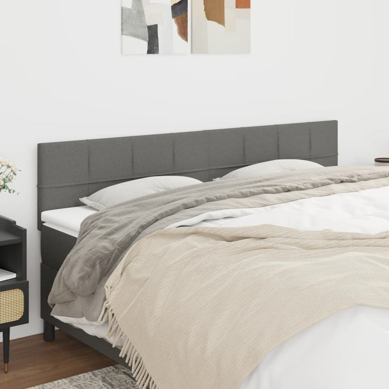 Headboards 2 pcs Dark Grey 80 cm Fabric Payday Deals