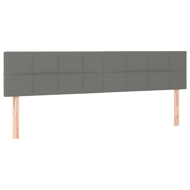 Headboards 2 pcs Dark Grey 80 cm Fabric Payday Deals