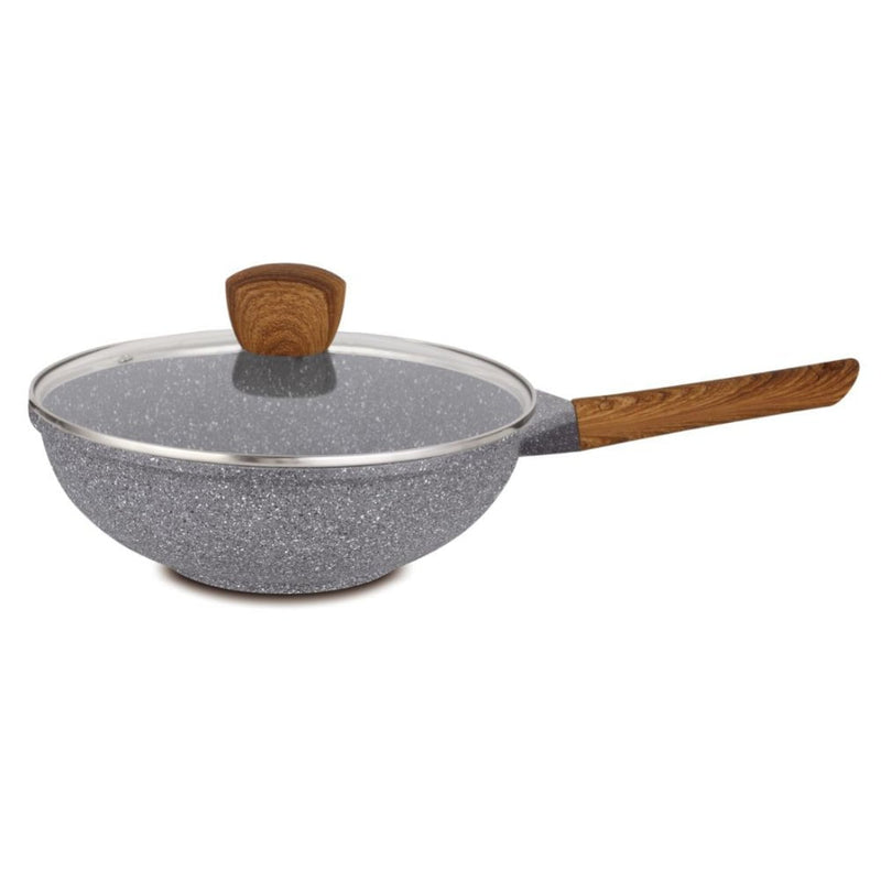 Hello Kitchen Non-stick Marble Wok 28cm/32cm - 28cm Payday Deals