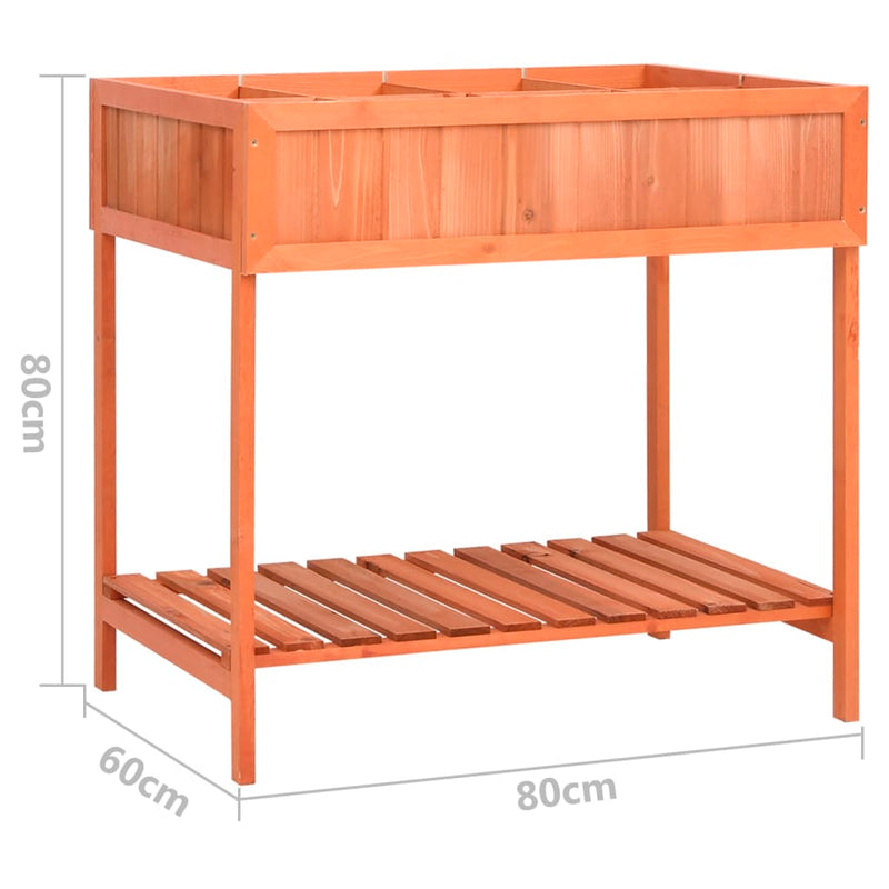 Herb Planter 80x60x80 cm Solid Firwood Payday Deals