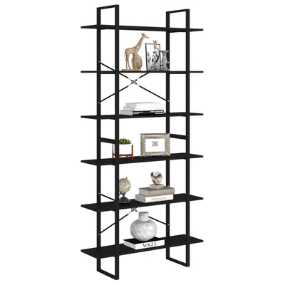 High Cabinet Black 100x30x210 cm Engineered Wood Payday Deals