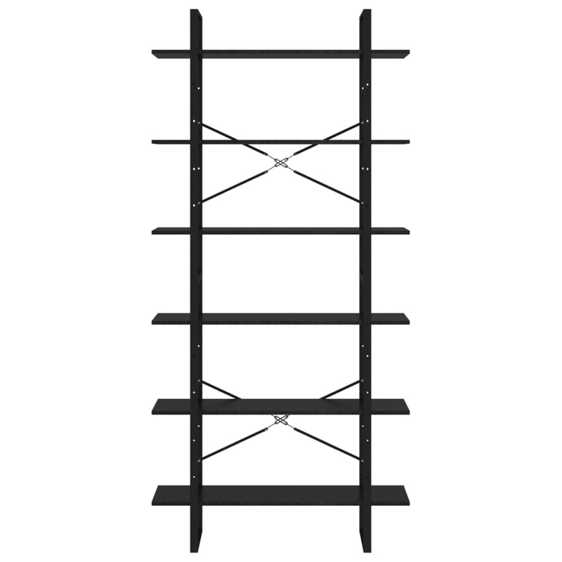 High Cabinet Black 100x30x210 cm Engineered Wood Payday Deals