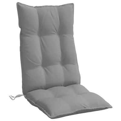 Highback Chair Cushions 2 pcs Grey Oxford Fabric Payday Deals