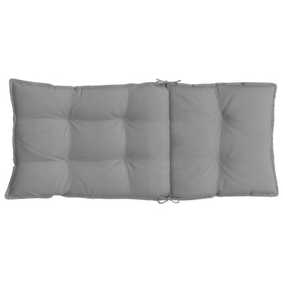Highback Chair Cushions 2 pcs Grey Oxford Fabric Payday Deals