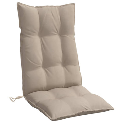 Highback Chair Cushions 2 pcs Taupe Oxford Fabric Payday Deals