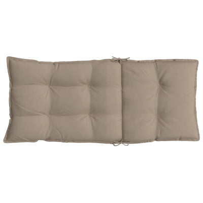 Highback Chair Cushions 2 pcs Taupe Oxford Fabric Payday Deals