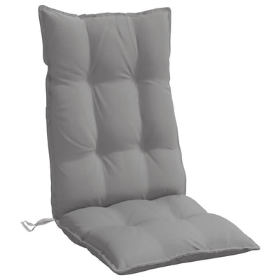 Highback Chair Cushions 4 pcs Grey Oxford Fabric Payday Deals