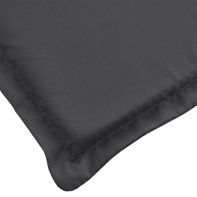 Highback Chair Cushions 4 pcs Melange Anthracite 120x50x4 cm Fabric Payday Deals