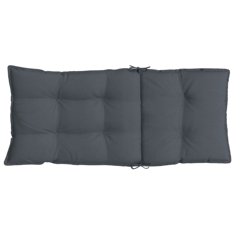 Highback Chair Cushions 6 pcs Anthracite Oxford Fabric Payday Deals