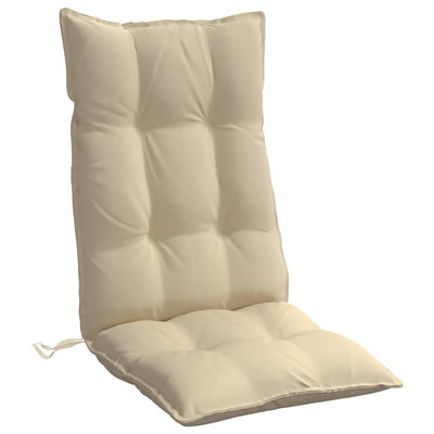 Highback Chair Cushions 6 pcs Beige Oxford Fabric Payday Deals