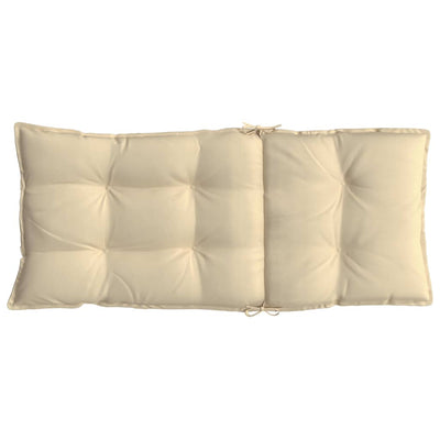 Highback Chair Cushions 6 pcs Beige Oxford Fabric Payday Deals
