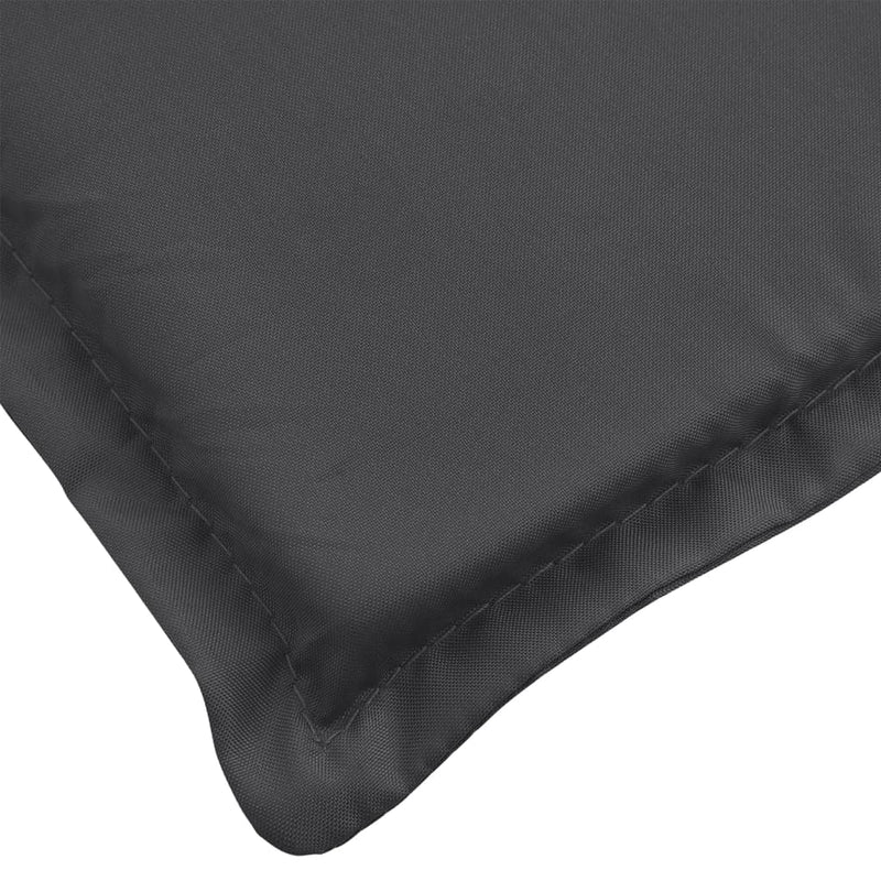 Highback Chair Cushions 6 pcs Melange Anthracite 120x50x4 cm Fabric Payday Deals