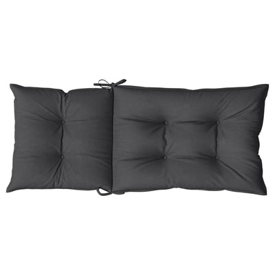 Highback Chair Cushions 6 pcs Melange Anthracite 120x50x7 cm Fabric Payday Deals