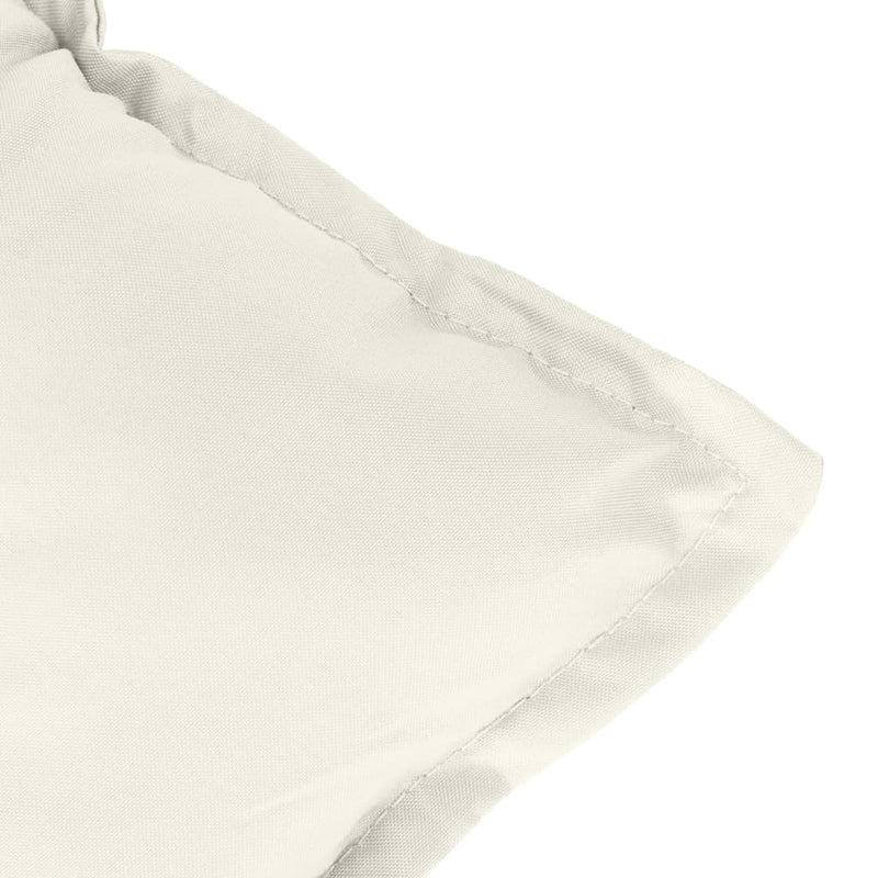 Highback Chair Cushions 6 pcs Melange Cream 120x50x7 cm Fabric Payday Deals