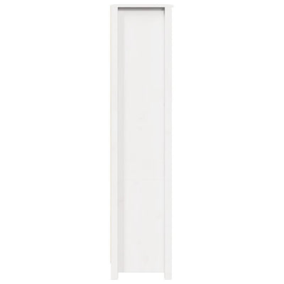 Highboard White 80x35x154 cm Solid Wood Pine Payday Deals