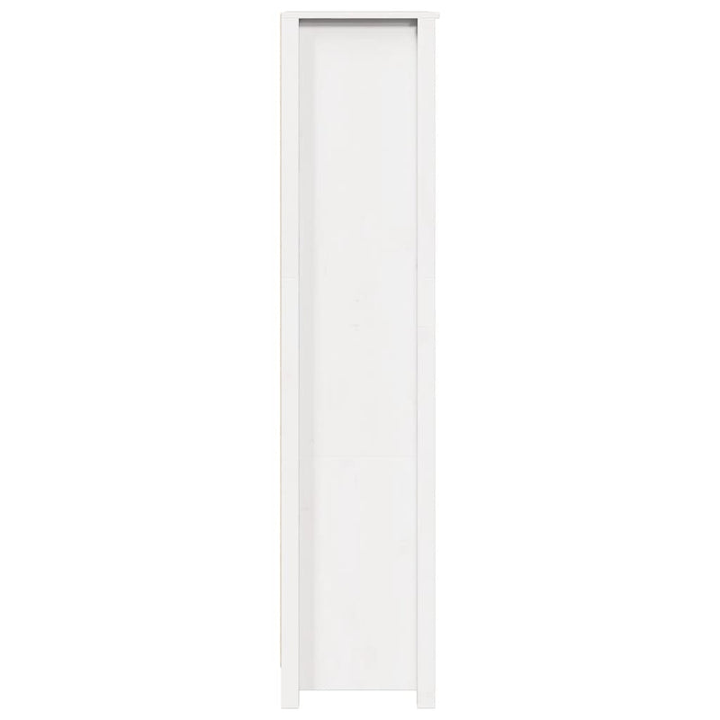 Highboard White 80x35x154 cm Solid Wood Pine Payday Deals