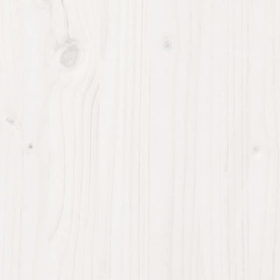 Highboard White 80x35x154 cm Solid Wood Pine Payday Deals