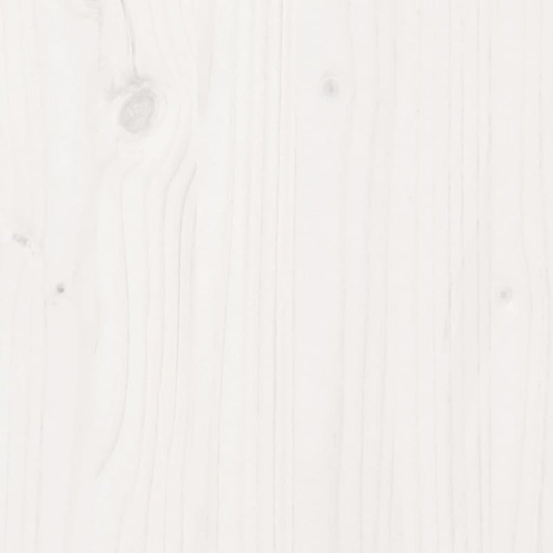 Highboard White 80x35x154 cm Solid Wood Pine Payday Deals