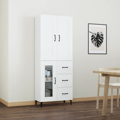 Highboard White Engineered Wood