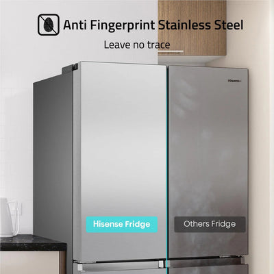 Hisense 609 Litre PureFlat French Door Fridge Refrigerator - Stainless Steel - HRCD610TS Payday Deals