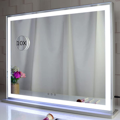 Hollywood LED Makeup Mirror with Smart Touch Control and 3 Colors Dimmable Light (72 x 56 cm) Payday Deals