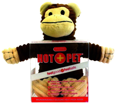 Hot+Pet Unicorn Microwaveable Silicone Heat Pack Therapy - Monkey