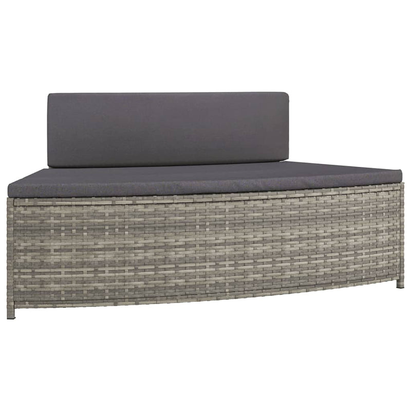 Hot Tub Surround Grey Poly Rattan and Solid Wood Acacia Payday Deals