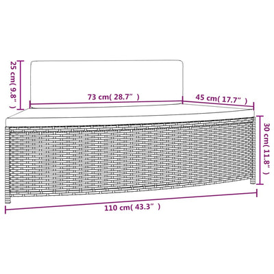 Hot Tub Surround Grey Poly Rattan and Solid Wood Acacia Payday Deals