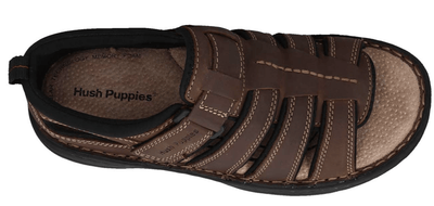 HUSH PUPPIES SPARTAN Mens Leather Wide Fit Comfort Sandals Shoes Slip On Payday Deals