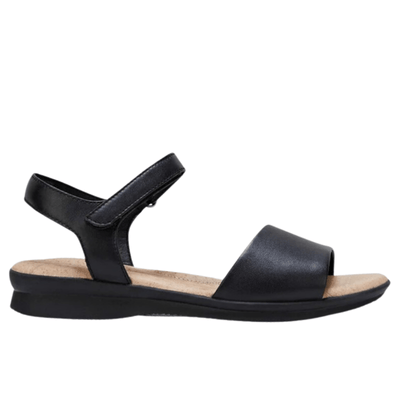 Hush Puppies Women's Nigella Flats Shoes Sandals Leather - Black Payday Deals