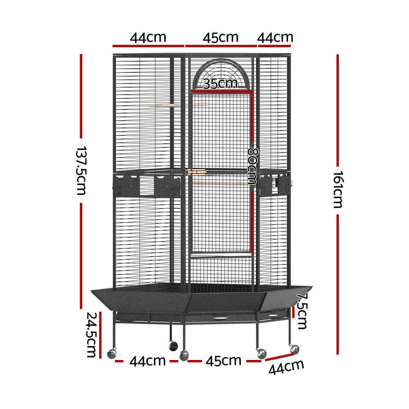 i.Pet Bird Cage Large Jumbo Aviary Budgie Perch Cage Parrot Stand Wheels Corner Payday Deals