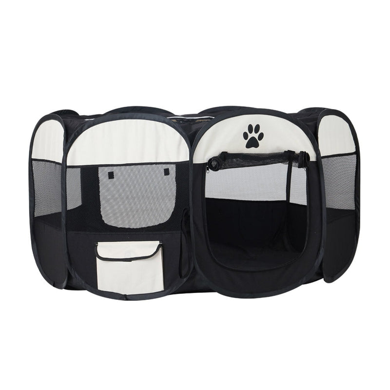 i.Pet Dog Playpen Pet Playpen Enclosure Crate 8 Panel Play Pen Tent Bag Puppy Fence 2XL Payday Deals