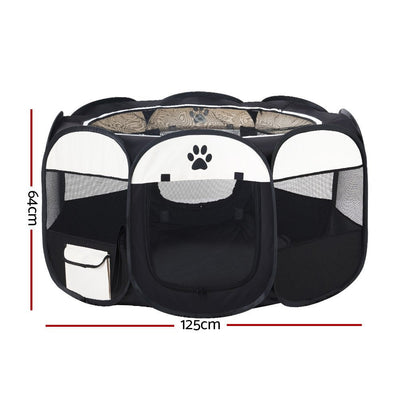 i.Pet Dog Playpen Pet Playpen Enclosure Crate 8 Panel Play Pen Tent Bag Puppy Fence 2XL Payday Deals