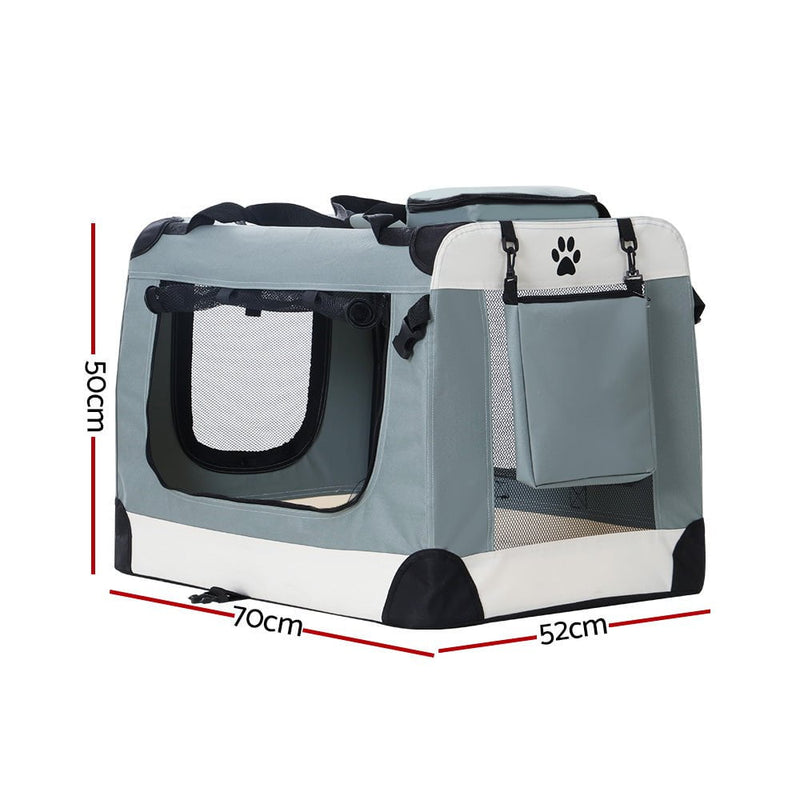 i.Pet Pet Carrier Large Soft Crate Dog Cat Travel Portable Cage Kennel Foldable Payday Deals