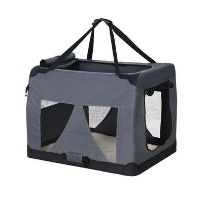i.Pet Pet Carrier Soft Crate Dog Cat Travel Portable Cage Kennel Foldable Car M Payday Deals