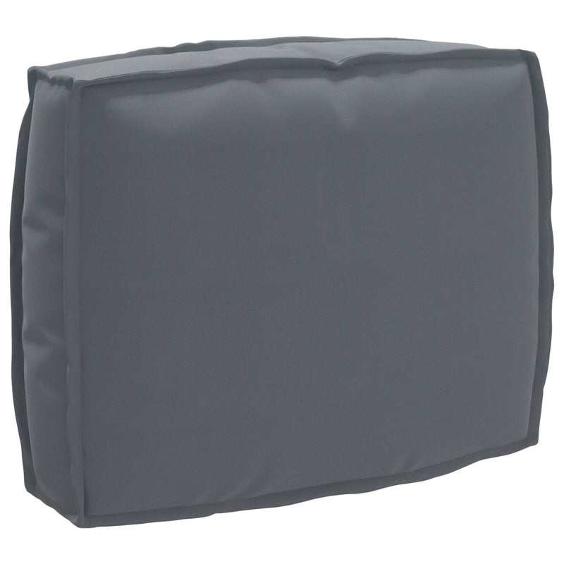 2 Piece Pallet Cushion Set Anthracite Oxford Fabric