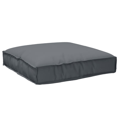 2 Piece Pallet Cushion Set Anthracite Oxford Fabric