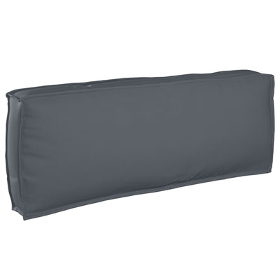 3 Piece Pallet Cushion Set Anthracite Oxford Fabric