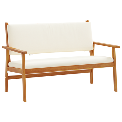 3 Piece Garden Sofa Set with Cushions Solid Wood Acacia