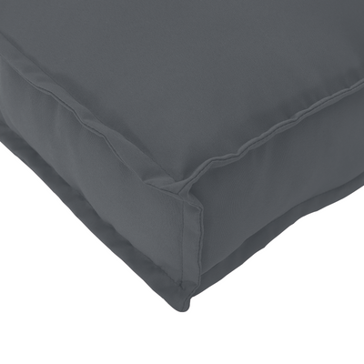2 Piece Pallet Cushion Set Anthracite Oxford Fabric