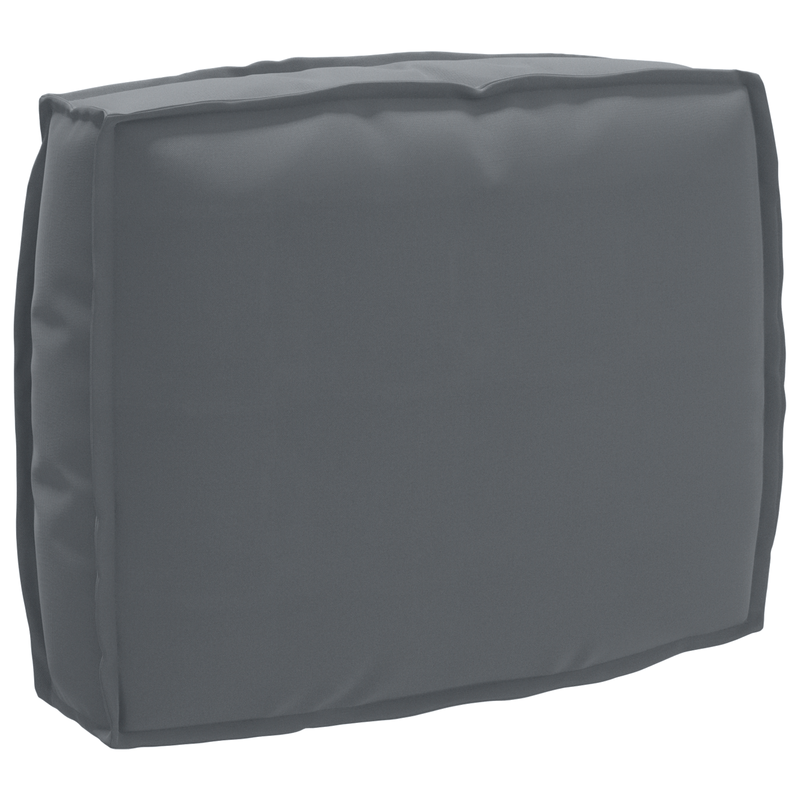 2 Piece Pallet Cushion Set Anthracite Oxford Fabric