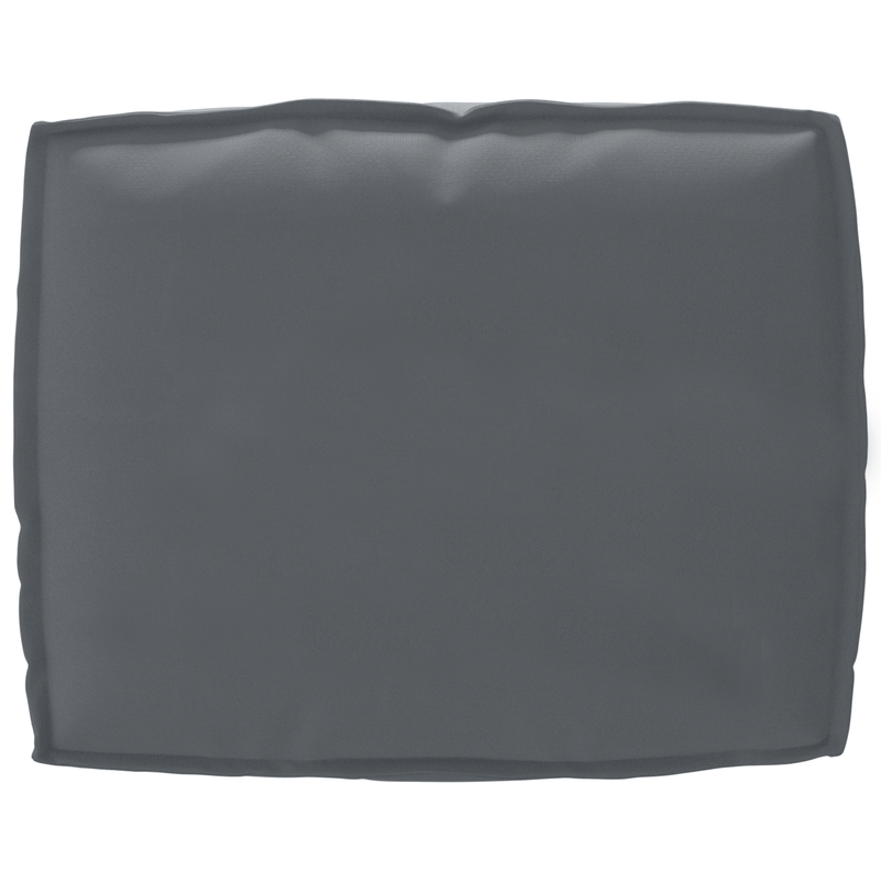 2 Piece Pallet Cushion Set Anthracite Oxford Fabric