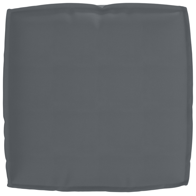 2 Piece Pallet Cushion Set Anthracite Oxford Fabric