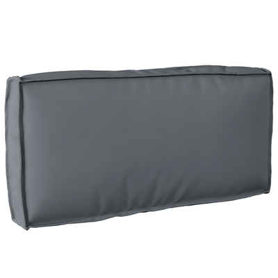 2 Piece Pallet Cushion Set Anthracite Oxford Fabric